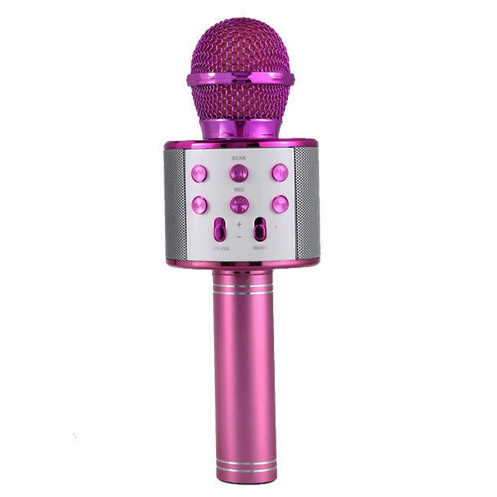 

Professional BT Wireless Microphone Karaoke Speaker KTV Music Player Singing Recorder Handheld Microphone for MAC/IOS/Android/PC
