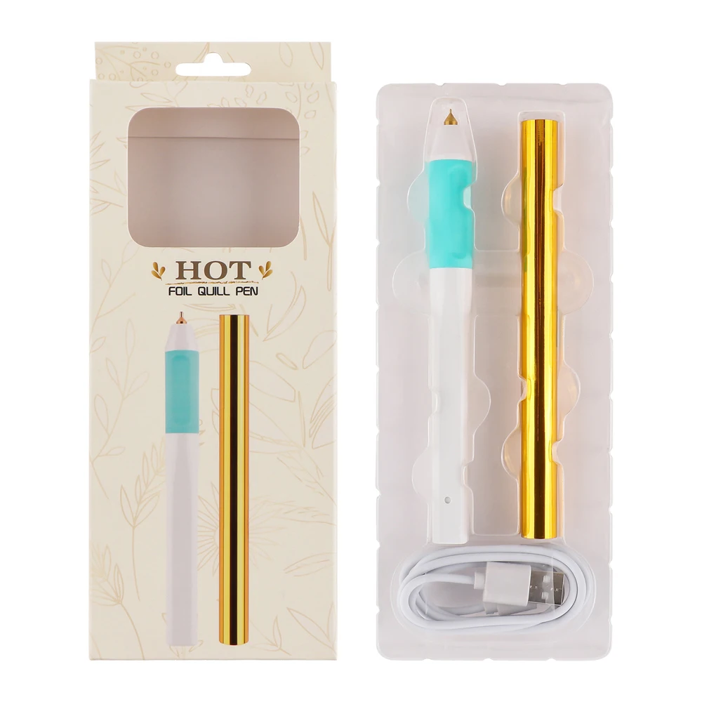 0.8Mm Usb Heat Foil Pen Heat Active Pen Calligraphy Tip Slim Handle with Heat-Resistant Grip Used On Paper Leather Plastic Card
0.8Mm Usb Heat Foil Pen Heat Active Pen Calligraphy Tip Slim Handle with Heat-Resistant Grip Used On Paper Leather Plastic Card