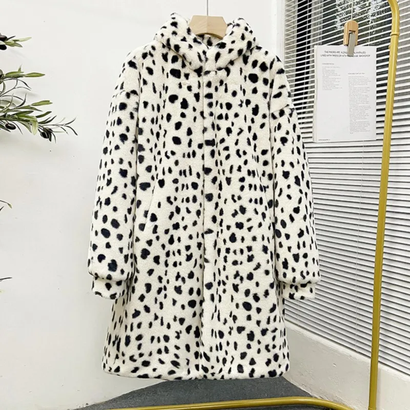 Hooded Mink Fur Coat Women High Quality 2023 Winter Thick Warm Leopard Long Jacket Single Breasted Furry Outerwear Lady Elegant
Hooded Mink Fur Coat Women High Quality 2023 Winter Thick Warm Leopard Long Jacket Single Breasted Furry Outerwear Lady Elegant
