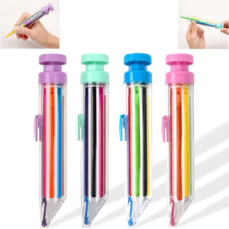 4Pcs Multicolor Crayons Rotating Crayon Pressing Crayon Pencils For Kids, Arts Colored Household Crayon
4Pcs Multicolor Crayons Rotating Crayon Pressing Crayon Pencils For Kids, Arts Colored Household Crayon