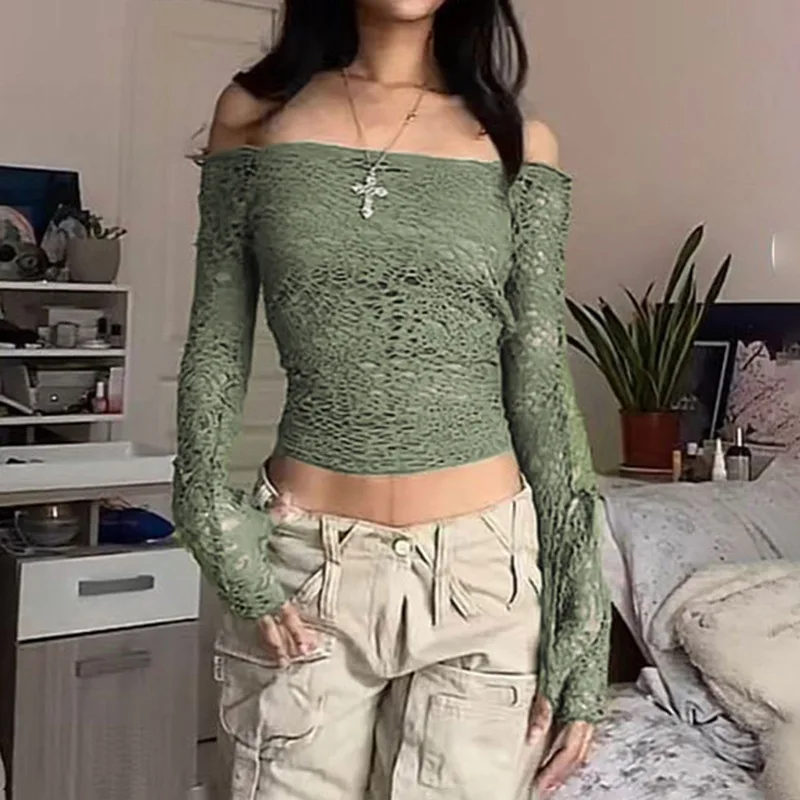 New Off-shoulder Y2K 90s Top T-shirt Harajuku Long Sleeve Beautiful Sexy Slim Fit Coat Summer Fashion Sloppy Cut T-shirt 2023
New Off-shoulder Y2K 90s Top T-shirt Harajuku Long Sleeve Beautiful Sexy Slim Fit Coat Summer Fashion Sloppy Cut T-shirt 2023