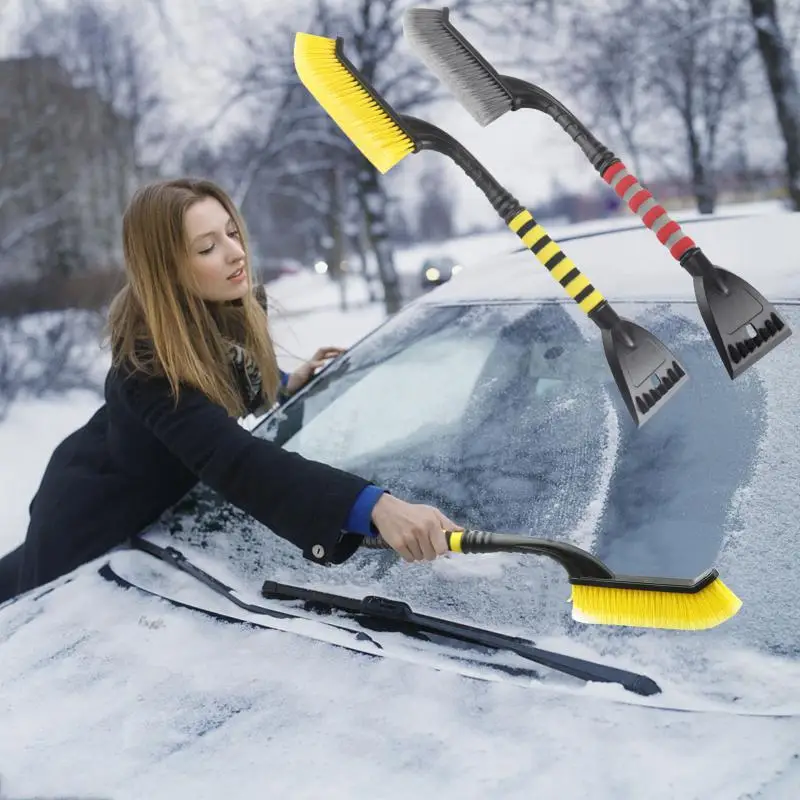 

Снегоочиститель для автомобиля, инструмент для чистки ветрового стекла и окон, скребок для зимнего льда, лопата, щетка для удаления снега, аксессуары