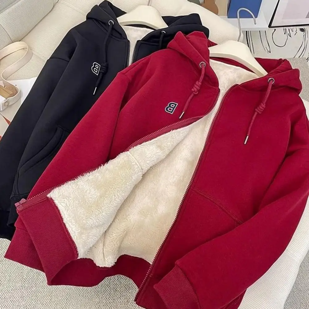 Plush Hoodie Women Sweatshirt Coat Velvet Thick Warm Winter Hoodies Plush Jackets Thickened Fleece Coat Zipper Sweatshirt Tops
Plush Hoodie Women Sweatshirt Coat Velvet Thick Warm Winter Hoodies Plush Jackets Thickened Fleece Coat Zipper Sweatshirt Tops