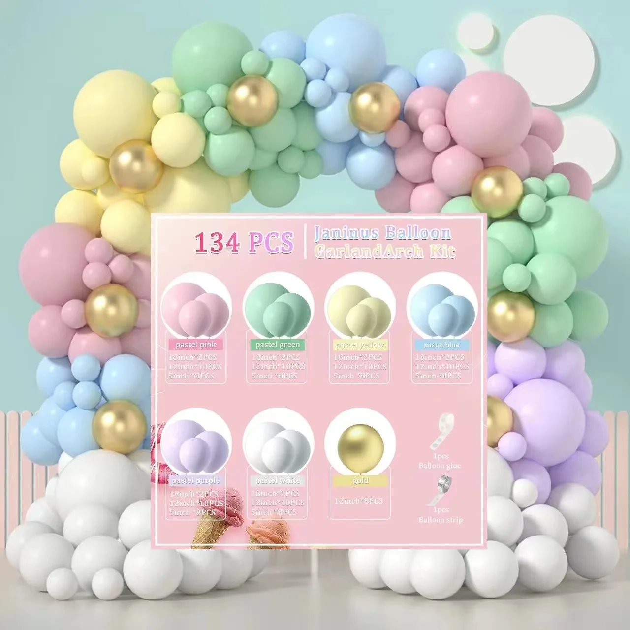 Multicolor Balloon Arch Wedding Birthday Party Decoration Set Balloon Wedding Multi Series Latex Balloon
Multicolor Balloon Arch Wedding Birthday Party Decoration Set Balloon Wedding Multi Series Latex Balloon