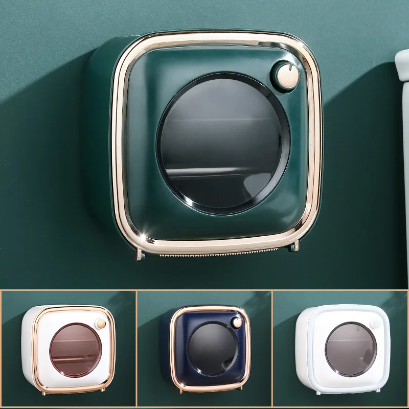 Toilet perforated roll paper box, toilet creative tissue box, wall mounted washcloth storage rack accessories for bathroom
Toilet perforated roll paper box, toilet creative tissue box, wall mounted washcloth storage rack accessories for bathroom