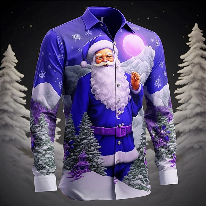 

Рубашка и блузка с длинным рукавом и 3D-принтом «Merry Christmas»