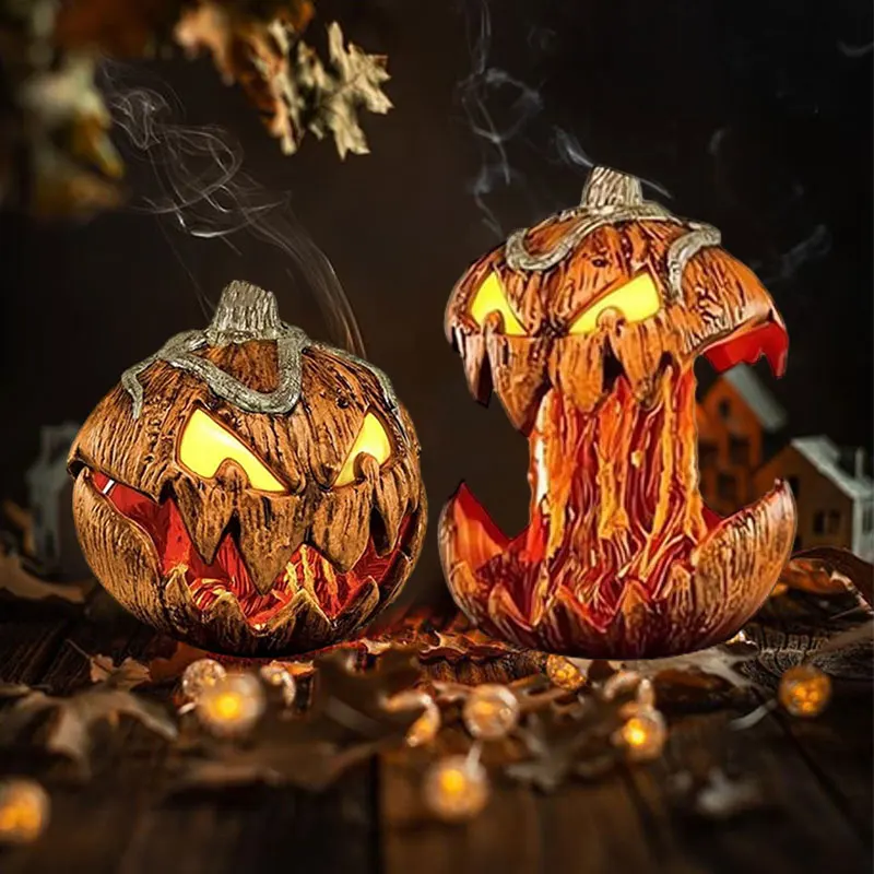

Halloween Retractable Pumpkin Lanterns Decorations Horror Prop Haunted House Halloween Flashing Ghost Festival Park Garden Decor
