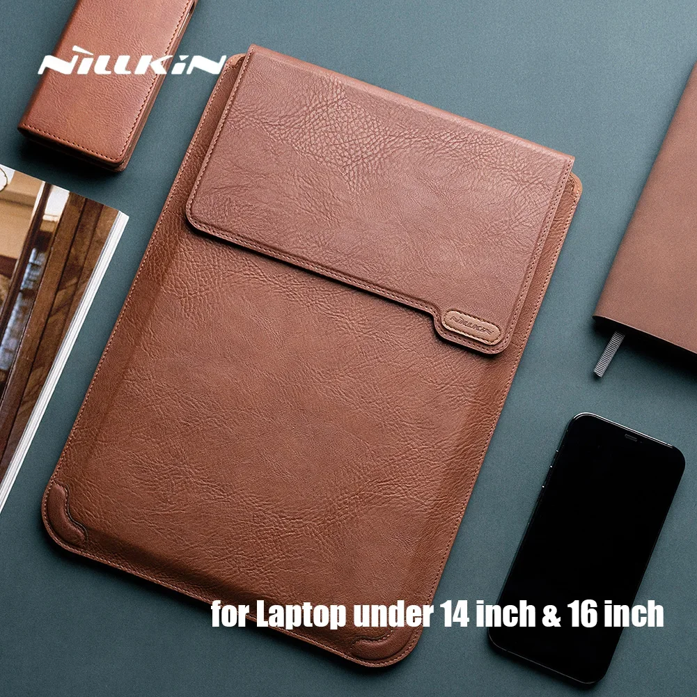 

NILLKIN Versatile Laptop Sleeve Cooling Stand Multi-Function Case Mouse Pad Notebook Business Sleeve Bag for Macbook Pro 16 13