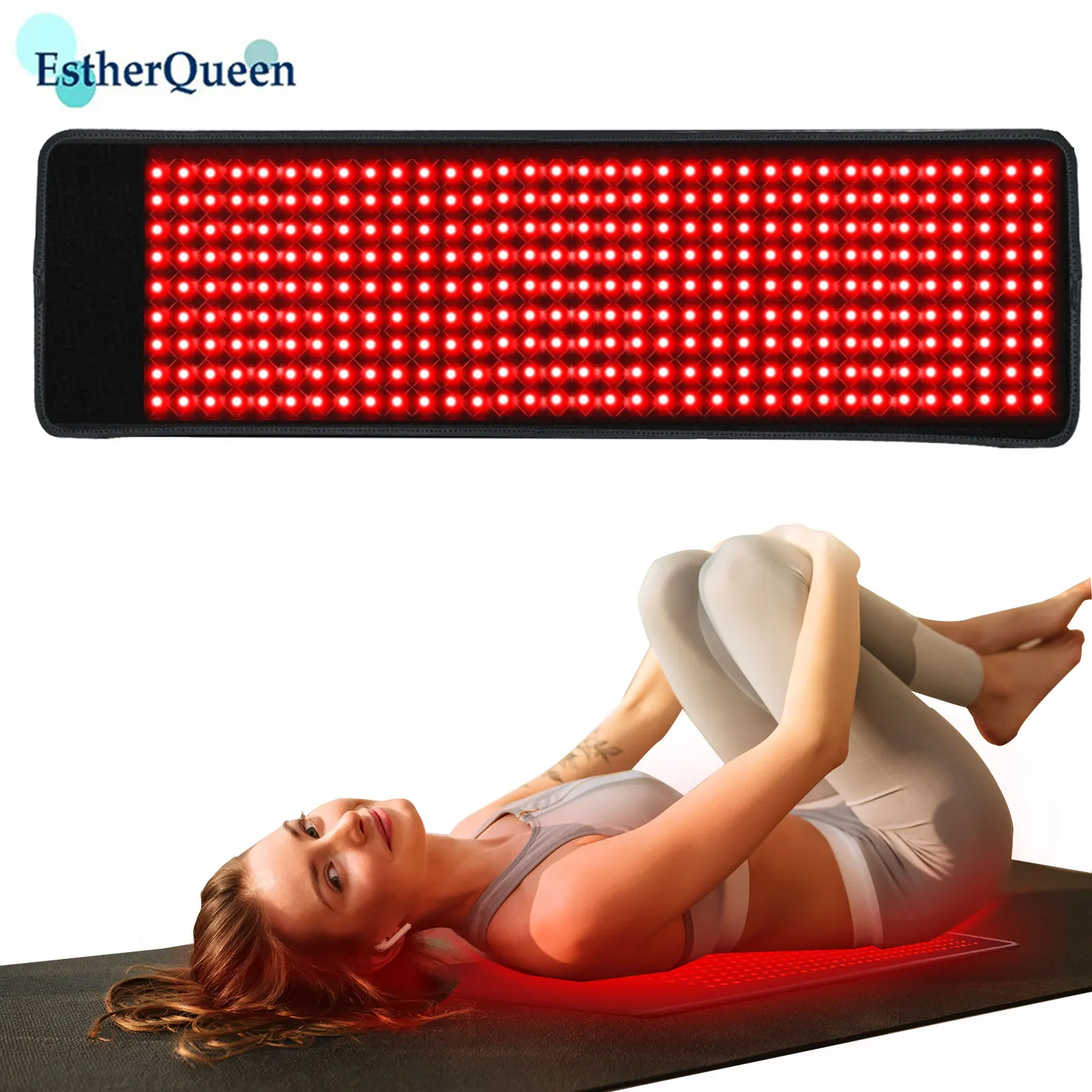 EstherQueen Red Light Therapy Pad with 660nm & 850nm for Body Pain Relief,Muscle Recovery,Faster Healing and Improve Circulation
EstherQueen Red Light Therapy Pad with 660nm & 850nm for Body Pain Relief,Muscle Recovery,Faster Healing and Improve Circulation