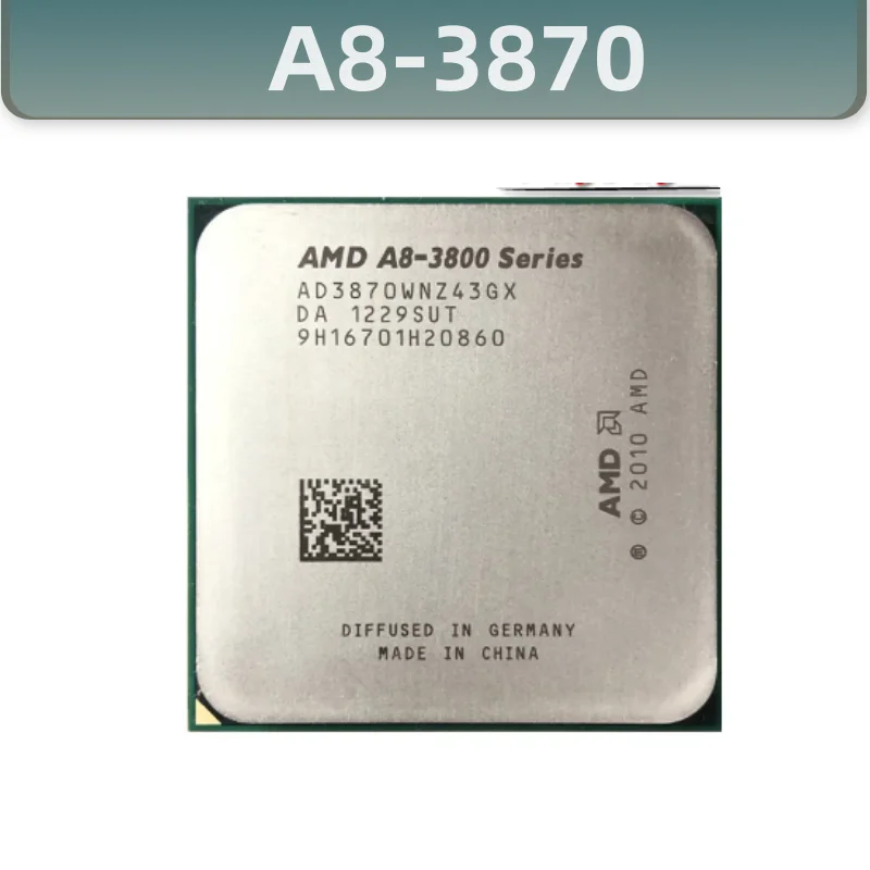 Четырехъядерный процессор A8 Series A8-3870 3GHz 100W AD3870WNZ43GX A8 3870K Socket FM1
Четырехъядерный процессор A8 Series A8-3870 3GHz 100W AD3870WNZ43GX A8 3870K Socket FM1