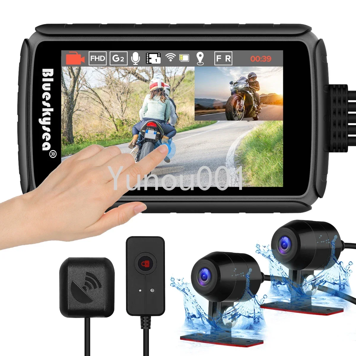 4-дюймовый IPS сенсорный экран DV988 Pro с двойным IP66 140 широкоугольным объективом для записи мотоцикла DVR рекордер для вождения с GPS WIFI
4-дюймовый IPS сенсорный экран DV988 Pro с двойным IP66 140 широкоугольным объективом для записи мотоцикла DVR рекордер для вождения с GPS WIFI