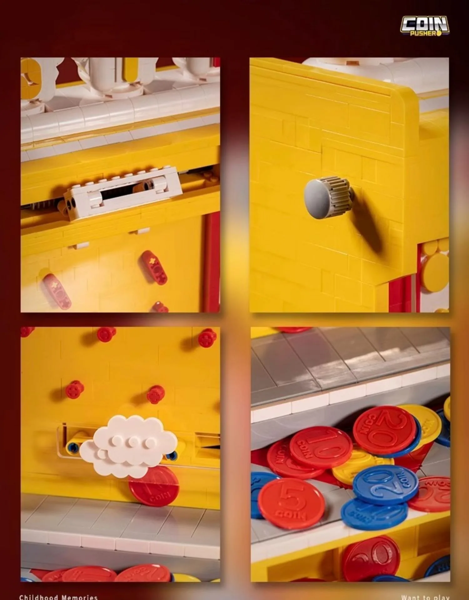 MOC Electric Coin Pusher Building Blocks Creative Game Machine Assembly Children's Model Toy Desktop Decoration Gift Set 2093PCS MOC Electric Coin Pusher Building Blocks Creative Game Machine Assembly Children's Model Toy Desktop Decoration Gift Set 2093PCS