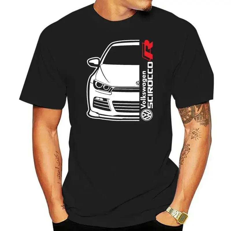 

2022 New Short Sleeve Men Fashion T Shirts Round Neck Scirocco R Oldschool Car Fans Tee Shirt Design