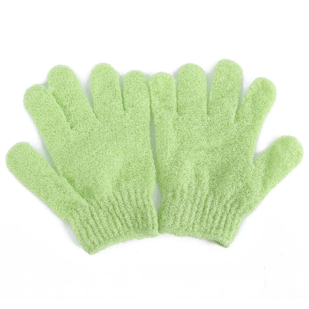 

4 Pairs Exfoliating Bath Gloves Sponge Sponges Shower Five Fingers Nylon Body Scrub Exfoliator