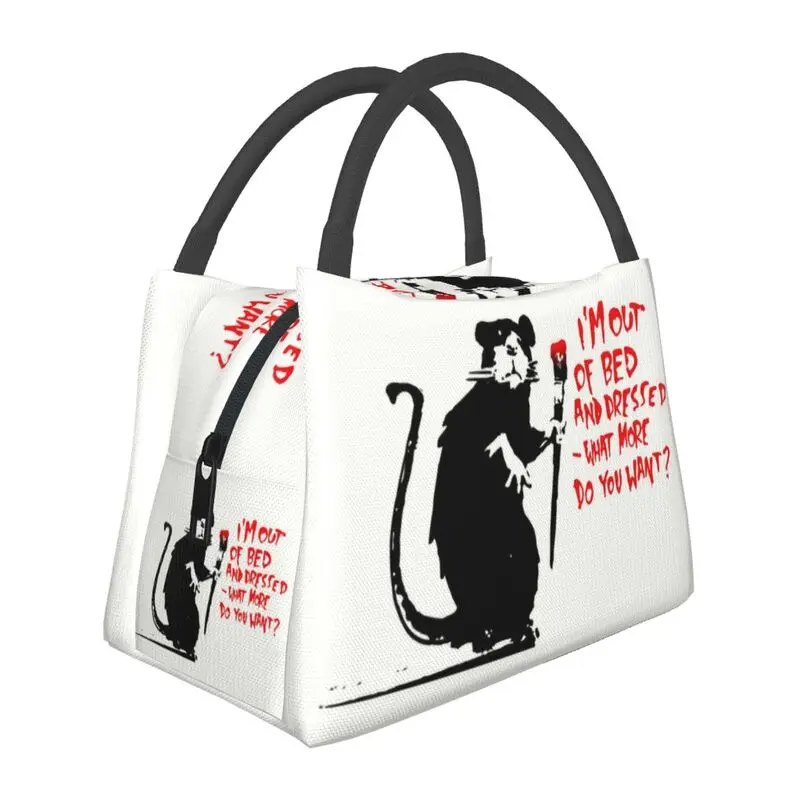 Custom Rat Banksy Lunch Bags Men Women Warm Cooler Insulated Lunch Boxes for Work Pinic or Travel
Custom Rat Banksy Lunch Bags Men Women Warm Cooler Insulated Lunch Boxes for Work Pinic or Travel