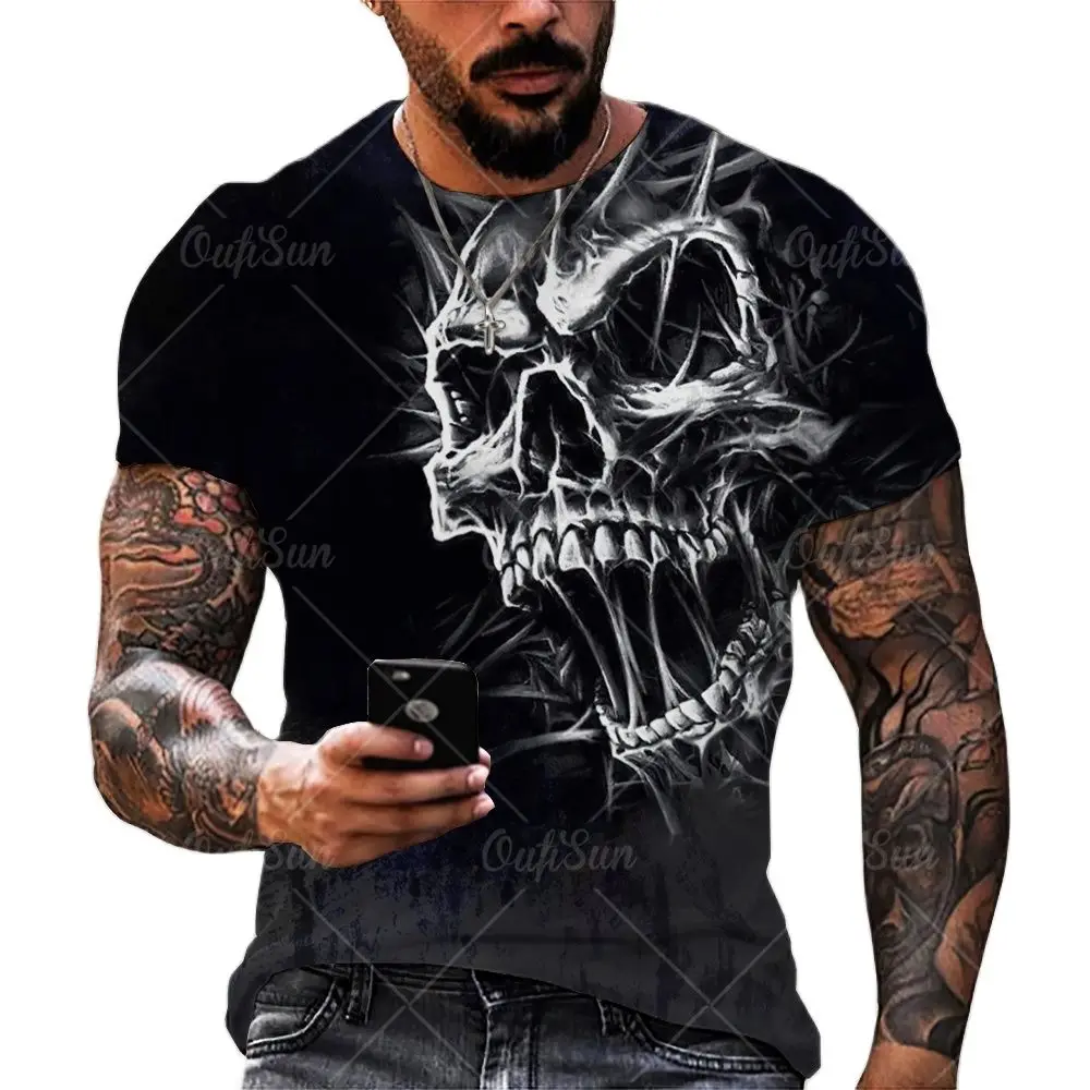Vintage Horror Skull 3d Print Mens T-shirt Summer Classic Casual O Neck Short Sleeve Fashion Loose Oversized Tops Quick Drying
Vintage Horror Skull 3d Print Mens T-shirt Summer Classic Casual O Neck Short Sleeve Fashion Loose Oversized Tops Quick Drying