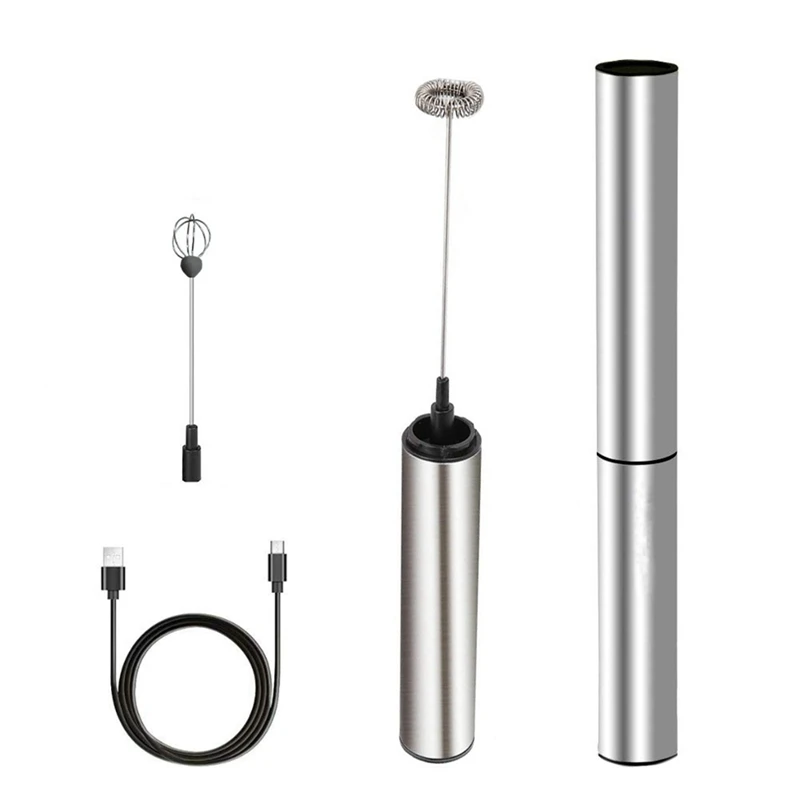 Rechargeable Electric Milk Frother Foam Maker Handheld Foamer 2 Speeds Drink Mixer For Coffee Electric Egg Beater Whisk
Rechargeable Electric Milk Frother Foam Maker Handheld Foamer 2 Speeds Drink Mixer For Coffee Electric Egg Beater Whisk