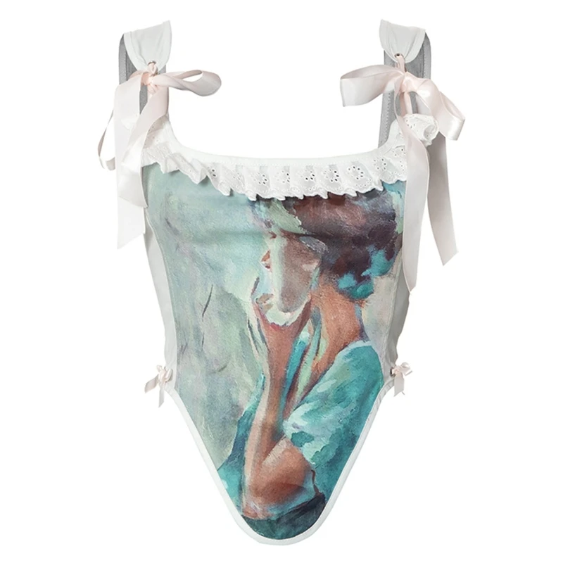 Printed Bustier Vintage Crop Tops for Tank Top Vintage Oil Painting Backless Bustier Print Corset Tops For Women To Wear
Printed Bustier Vintage Crop Tops for Tank Top Vintage Oil Painting Backless Bustier Print Corset Tops For Women To Wear