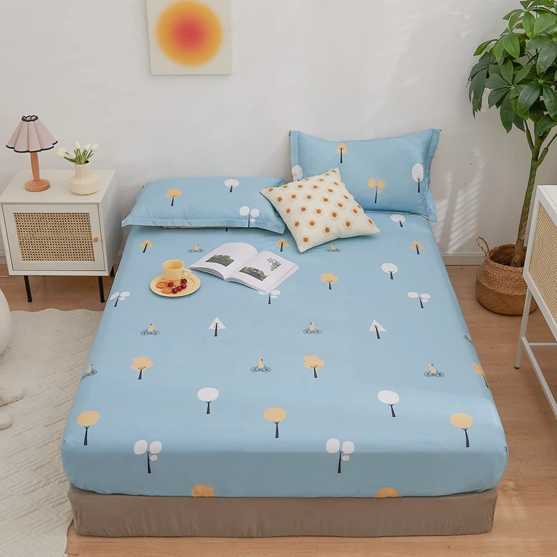 Bedding Fitted Sheet with Elastic Band Quilted Cotton Flat Sheet Soft Flat Sheet Single/Double/Double/Large/King Fitted Sheet
Bedding Fitted Sheet with Elastic Band Quilted Cotton Flat Sheet Soft Flat Sheet Single/Double/Double/Large/King Fitted Sheet