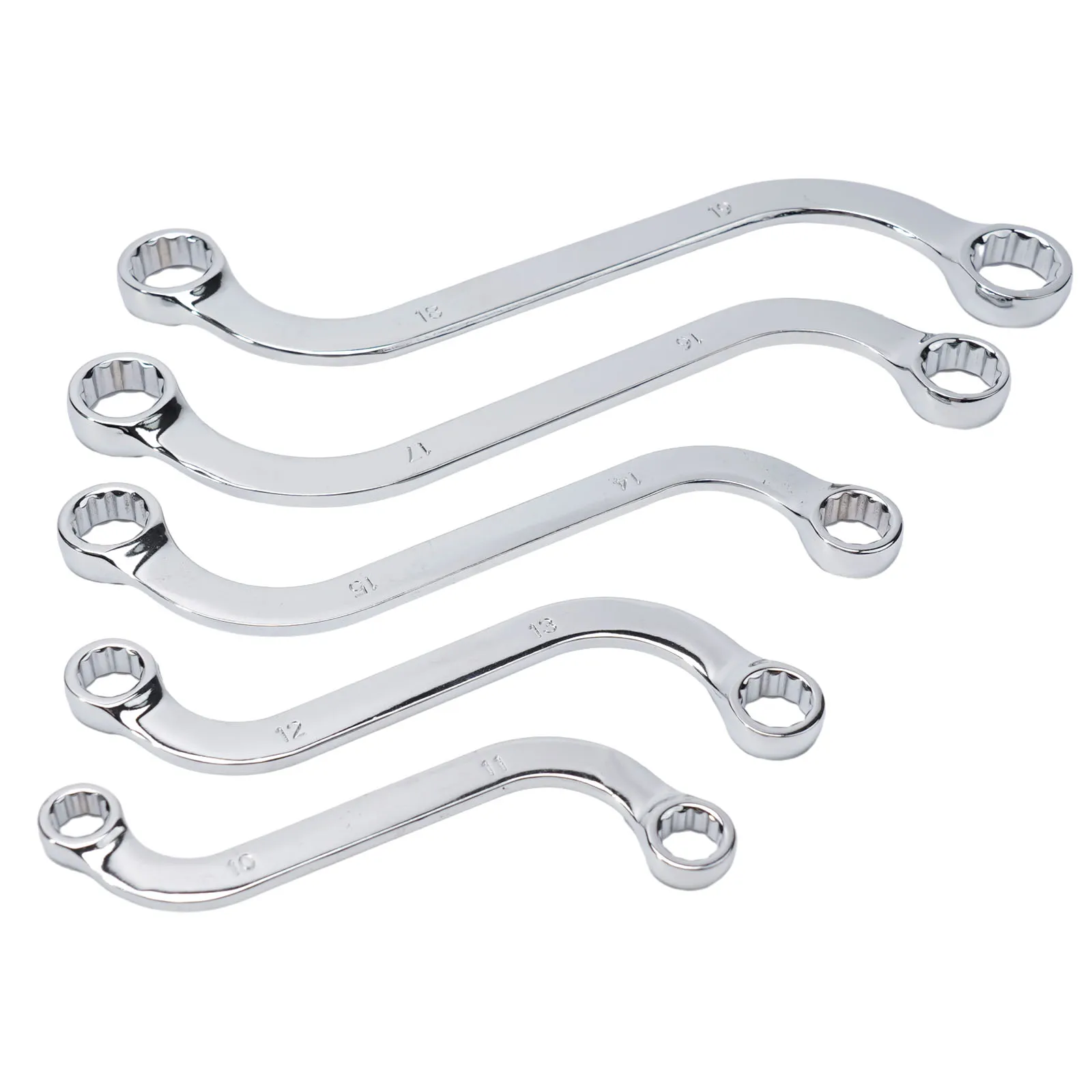 Silver 5pcs/Set Anti-rust Double Wrench Durability Durable Professional S Type Wrench Set High Quality Material
Silver 5pcs/Set Anti-rust Double Wrench Durability Durable Professional S Type Wrench Set High Quality Material