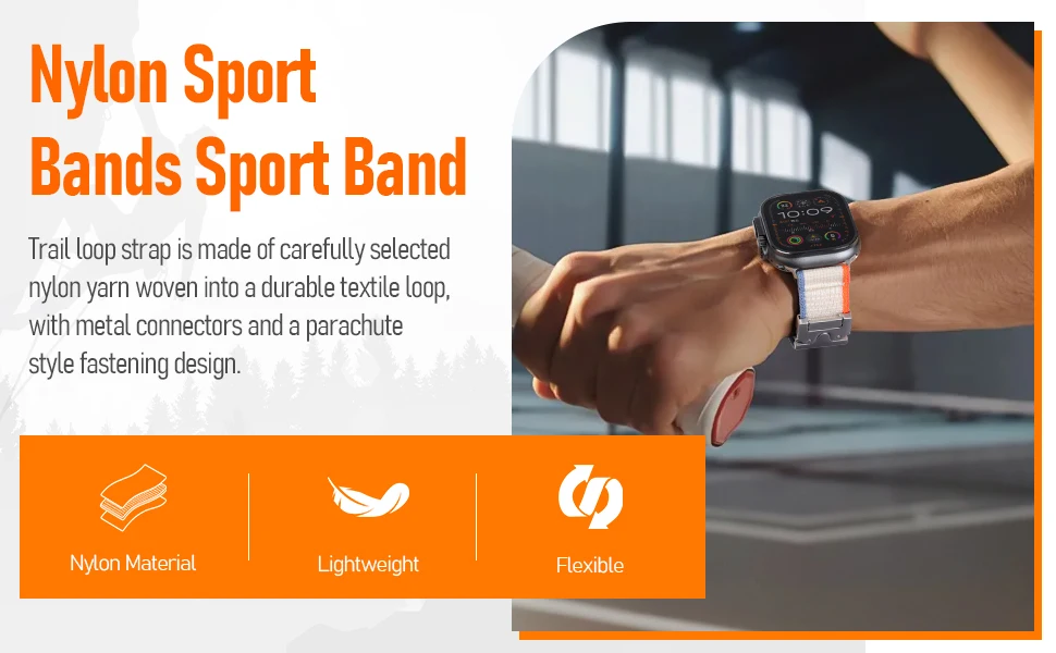 Nylon Parachute Straps For Apple Watch ultra2 Band 49mm 45mm 46mm 44mm 42mm 38 40mm correa Bracelet IWatch Series 10 9 8 7 6 SE Nylon Parachute Straps For Apple Watch ultra2 Band 49mm 45mm 46mm 44mm 42mm 38 40mm correa Bracelet IWatch Series 10 9 8 7 6 SE