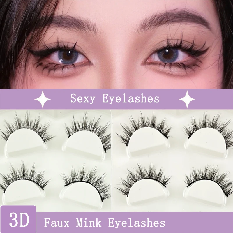 3Pairs 3D Mink False Lashes Faux Cils Natural Fluffy Dramatic Volume Eyelashes Crisscross Soft Eyelash Extension Makeup Tools 
3Pairs 3D Mink False Lashes Faux Cils Natural Fluffy Dramatic Volume Eyelashes Crisscross Soft Eyelash Extension Makeup Tools