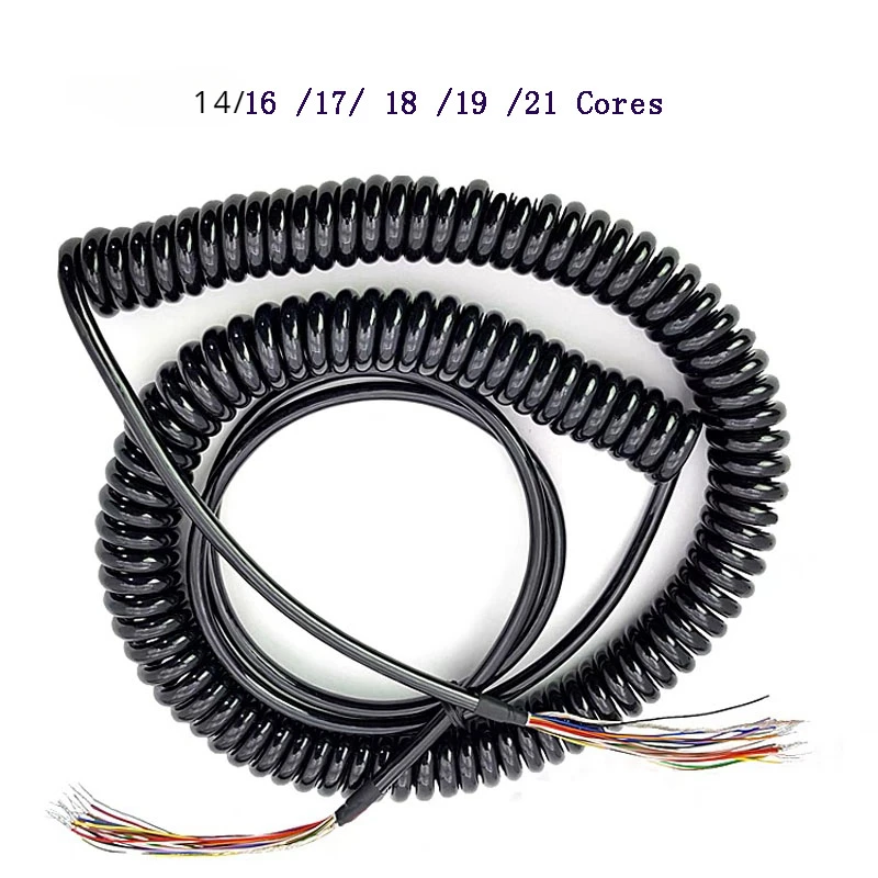 Wholesale14、 16-21Cores Open 7-8 meters Spring Spiral Cable Coiled Cable for CNC Handheld Encoder Manual Pulse Generator MPG
Wholesale14、 16-21Cores Open 7-8 meters Spring Spiral Cable Coiled Cable for CNC Handheld Encoder Manual Pulse Generator MPG
