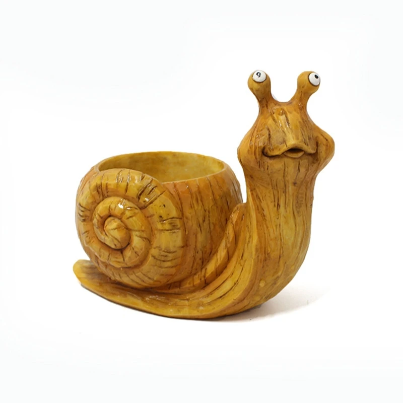 Snail Shaped Succulents Flower Pot for Creative Resin Bonsai Flowerpot Garden Home Backyard Crafts Ornaments Waterproof
Snail Shaped Succulents Flower Pot for Creative Resin Bonsai Flowerpot Garden Home Backyard Crafts Ornaments Waterproof