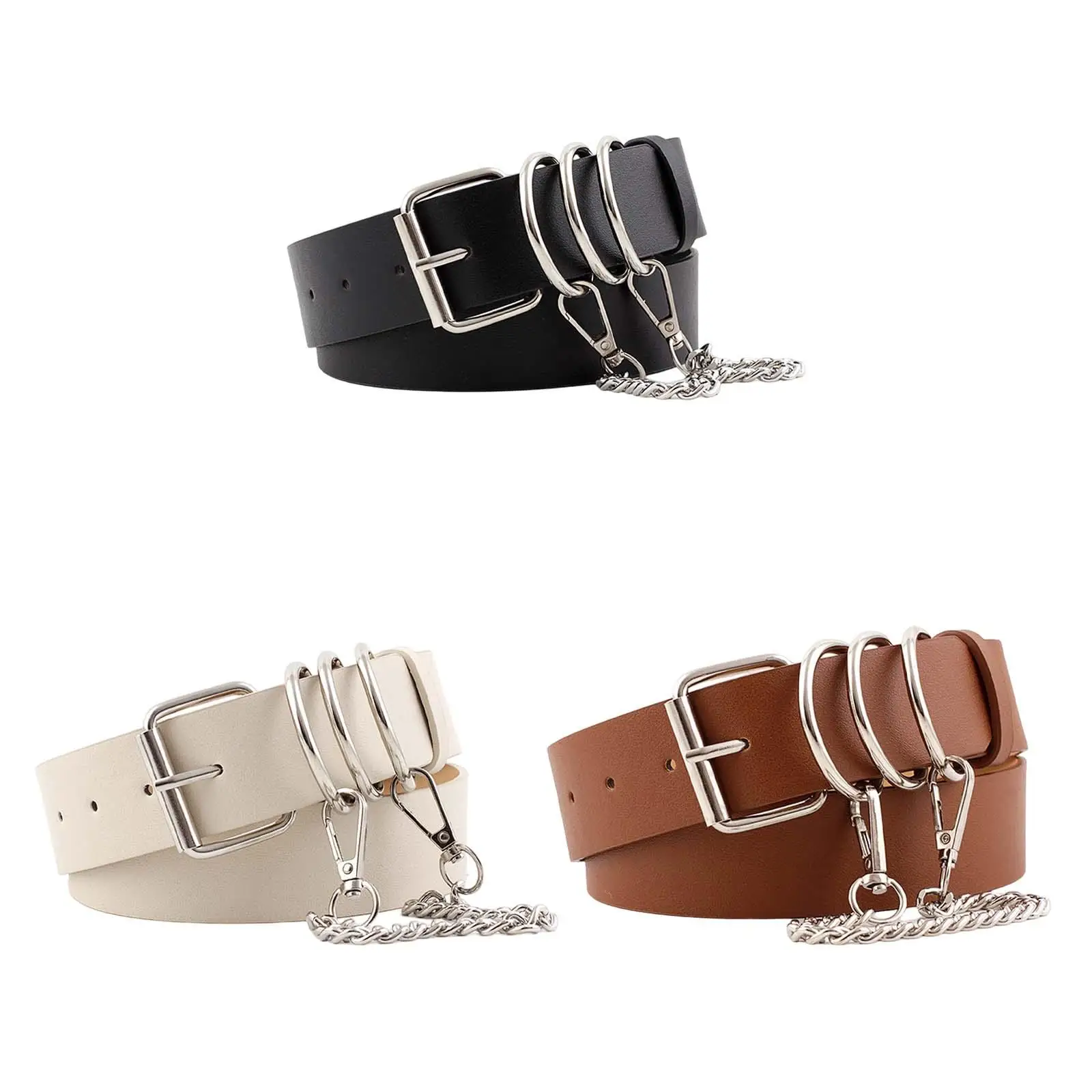 PU Leather Belt with Chain Costume Accessories Punk Women Waist Belt Eyelet Belt Jeans Gothic Clothing Dress Pants Party
PU Leather Belt with Chain Costume Accessories Punk Women Waist Belt Eyelet Belt Jeans Gothic Clothing Dress Pants Party