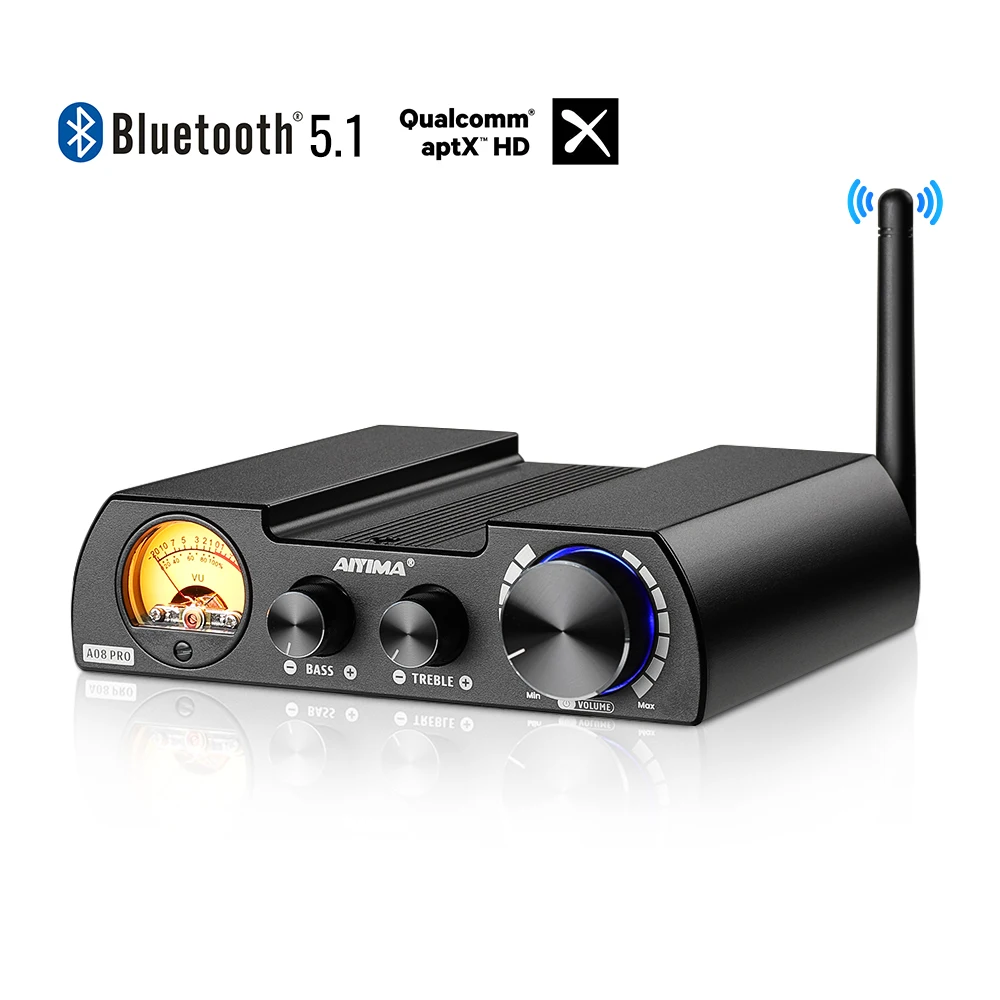 AIYIMA A08 Pro TPA3255 QCC5125 Bluetooth 5.1 Amplifier ATPX-HD Stereo Digital Amplifier 300W×2 Home Theater System With VU Meter
AIYIMA A08 Pro TPA3255 QCC5125 Bluetooth 5.1 Amplifier ATPX-HD Stereo Digital Amplifier 300W×2 Home Theater System With VU Meter