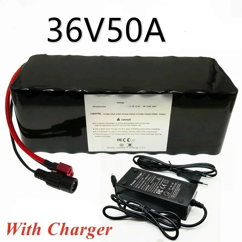 36V 50Ah Electric Bicycle Battery Built-in 40A BMS Lithium Battery Pack 36 Volt 2A Charging Ebike Battery + Charger
36V 50Ah Electric Bicycle Battery Built-in 40A BMS Lithium Battery Pack 36 Volt 2A Charging Ebike Battery + Charger