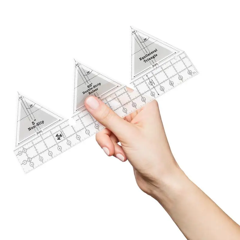 Sewing Patchwork Ruler Transparent Measuring Templates For Hexagon Triangle And Diamond Shapes Ideal For Paper Craft Sewing Tool
Sewing Patchwork Ruler Transparent Measuring Templates For Hexagon Triangle And Diamond Shapes Ideal For Paper Craft Sewing Tool