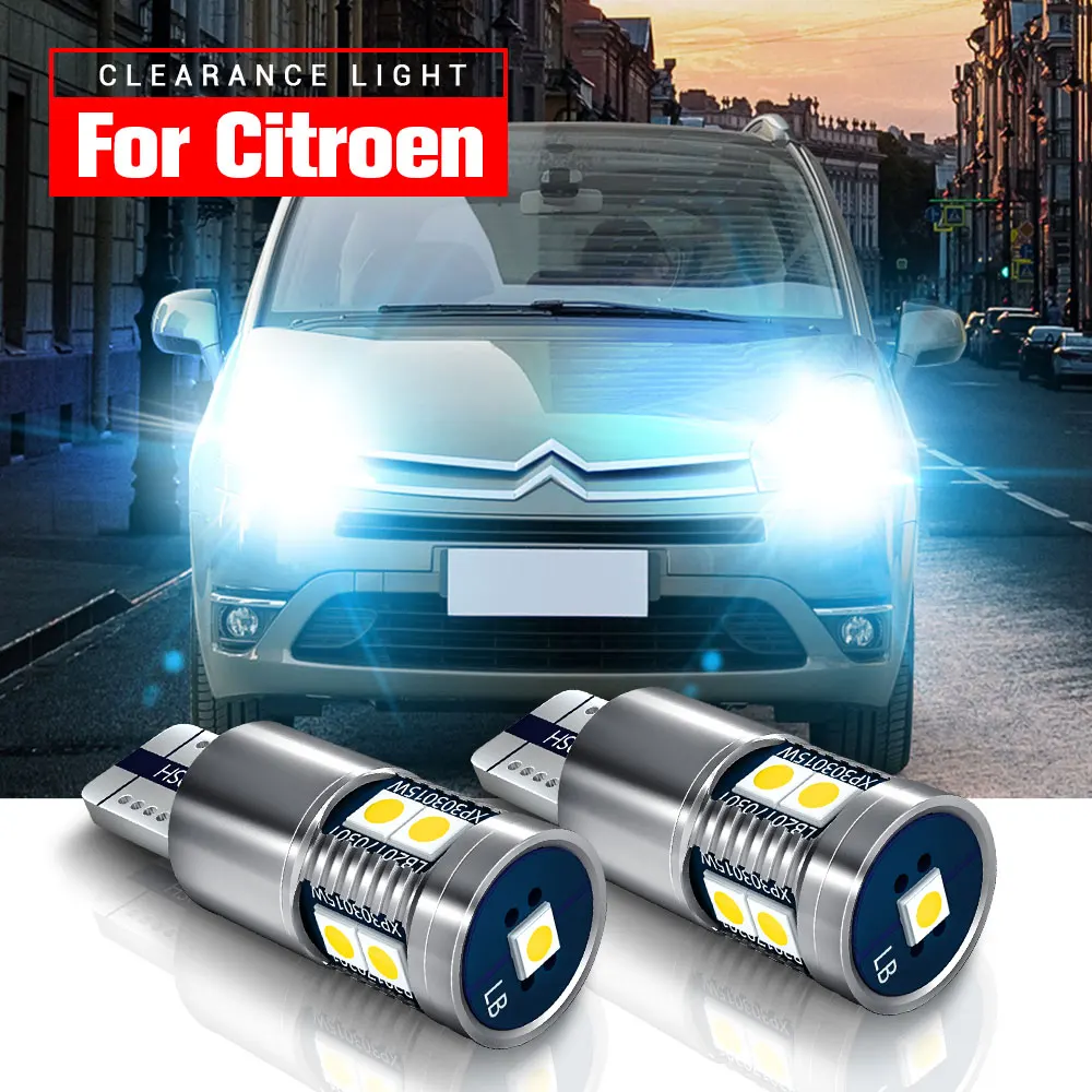 

2pcs LED Clearance Light Parking Blub W5W T10 2825 Canbus For Citroen Berlingo C1 C2 C3 Picasso C5 C6 C8 C4 1 Coupe Aircross DS3