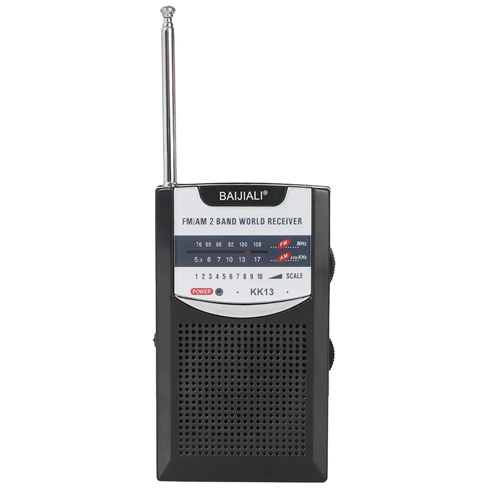 

AM FM Radio Battery Operated Portable Pocket Radio Telescopic Antenna Radios Player For Senior Home Walking