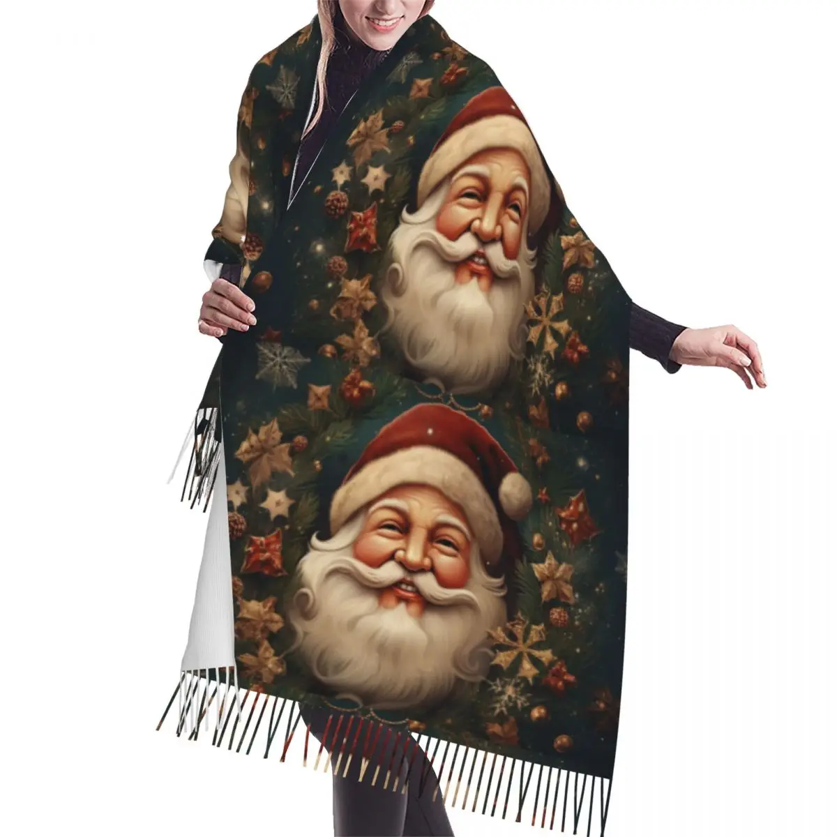 Custom Print Vintage Santa Clause Christmas Holiday Gifts Scarf Men Women Winter Warm Scarves Fashion Versatile Shawl Wrap
Custom Print Vintage Santa Clause Christmas Holiday Gifts Scarf Men Women Winter Warm Scarves Fashion Versatile Shawl Wrap