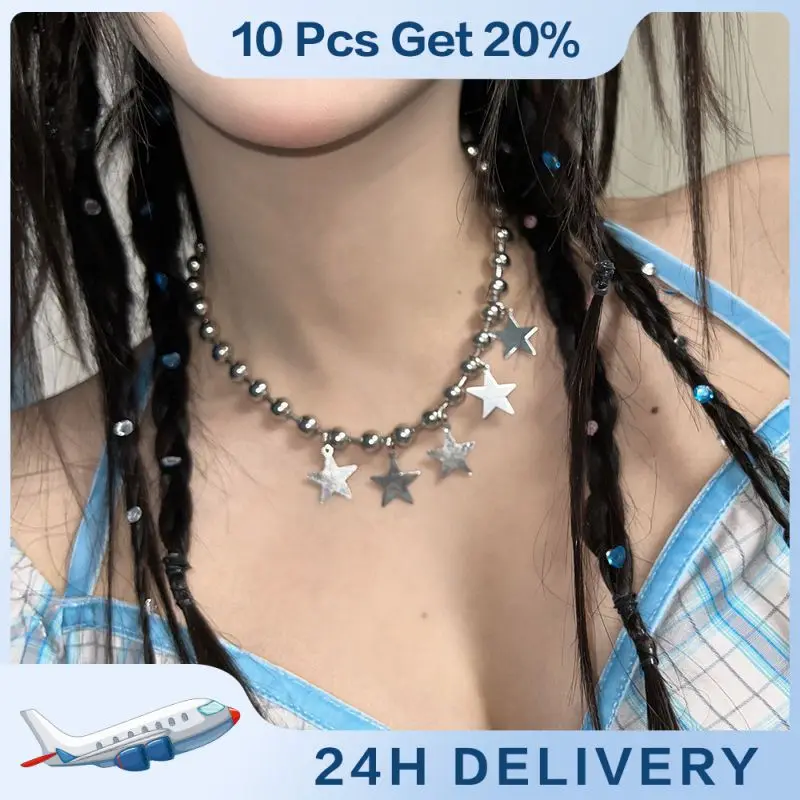 Five Point Star Five Star Necklace Not Easy To Fade Long Necklace Is Fashionable Love Five Point Star Splice Necklace
Five Point Star Five Star Necklace Not Easy To Fade Long Necklace Is Fashionable Love Five Point Star Splice Necklace