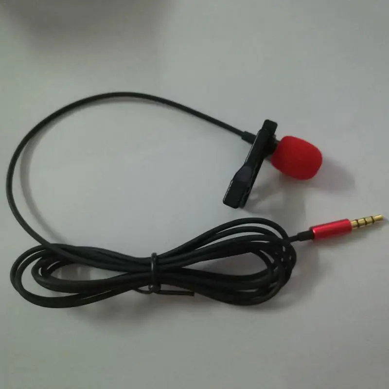 

Collar Clip Mini Microphone 3.5mm Jack Changba Karaoke Mocrophone Omnidirectional RecordingInterview Wired Phone PC Mic