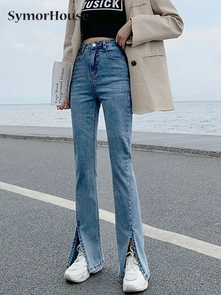 Spring Summer Autumn Fashion Jeans Women Korean Straight Pants High Waist Denim Trousers Casual Split Wide-Leg Pants Bottoms
Spring Summer Autumn Fashion Jeans Women Korean Straight Pants High Waist Denim Trousers Casual Split Wide-Leg Pants Bottoms