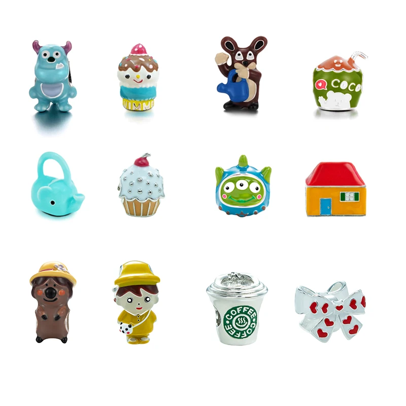 New Cute Cartoon Elephant Kettle Rabbit Bear Beaded 925 Silver Pendant Suitable For Original Pandora Bracelet DIY Jewelry
New Cute Cartoon Elephant Kettle Rabbit Bear Beaded 925 Silver Pendant Suitable For Original Pandora Bracelet DIY Jewelry