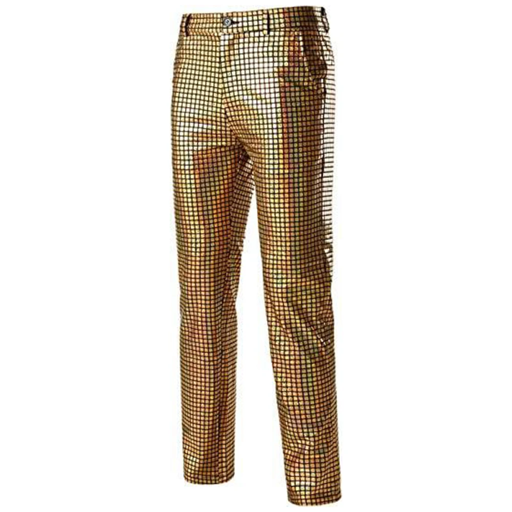Fashion Shinny Plaid Sequin Glitter Pants For Men Disco Party Dancer Nightclub DJ Stage Performance Trousers Pants Man Clothing
Fashion Shinny Plaid Sequin Glitter Pants For Men Disco Party Dancer Nightclub DJ Stage Performance Trousers Pants Man Clothing