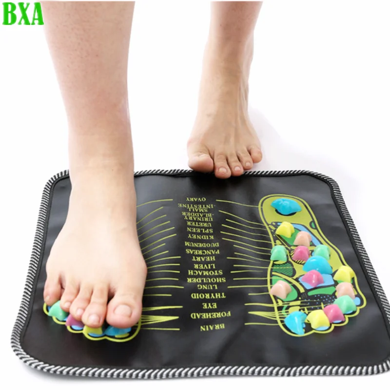 

35*35cm Acupressure Mat Pad Foot Massager Reflexology Walk Stone Foot Leg Pain Relieve Physiotherapy Chinese Massageador