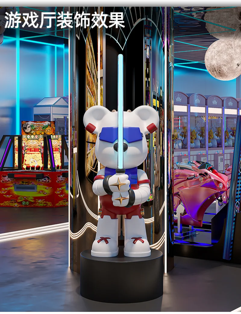 Creative Lightsaber Bear Floor-standing Art Ornament, Large Luxury Doll, Home Decoration, Large Piggy Bank, Bluetooth Speaker Creative Lightsaber Bear Floor-standing Art Ornament, Large Luxury Doll, Home Decoration, Large Piggy Bank, Bluetooth Speaker