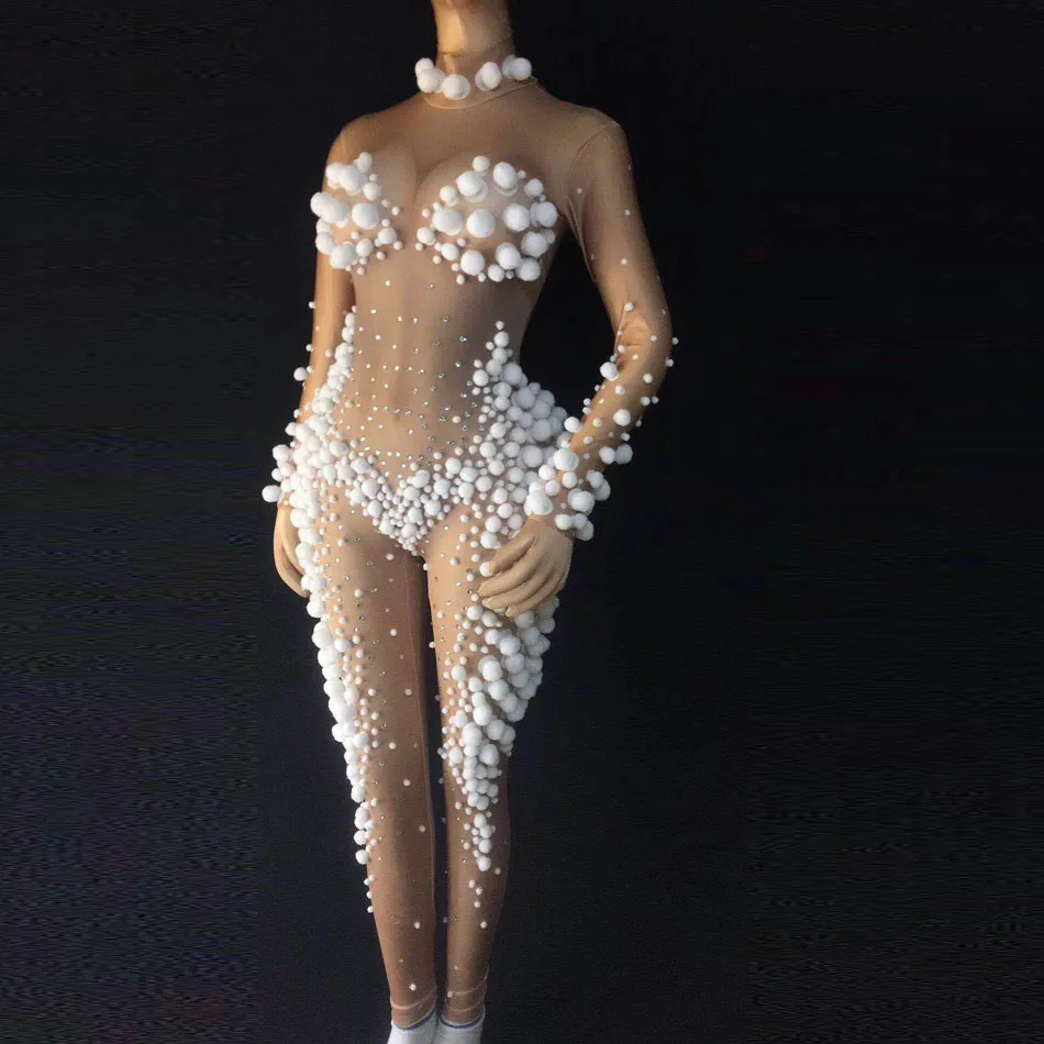 Ladies Fashion Jumpsuit Romper White Ball Women Sexy Rhinestone Bodycon Clubwear
Ladies Fashion Jumpsuit Romper White Ball Women Sexy Rhinestone Bodycon Clubwear