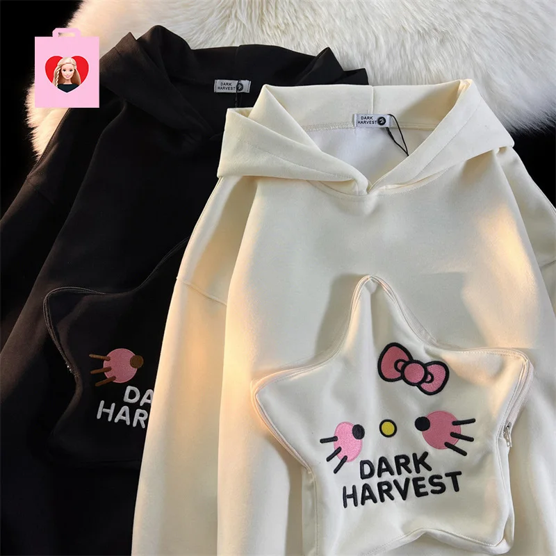 Ins Sanrio Hello Kitty Cute Hoodie Zipper Pockets Female Loose Oversize Hooded Sweater Yk2 Japanese Stylish Kawaii Lolita Hoodie
Ins Sanrio Hello Kitty Cute Hoodie Zipper Pockets Female Loose Oversize Hooded Sweater Yk2 Japanese Stylish Kawaii Lolita Hoodie
