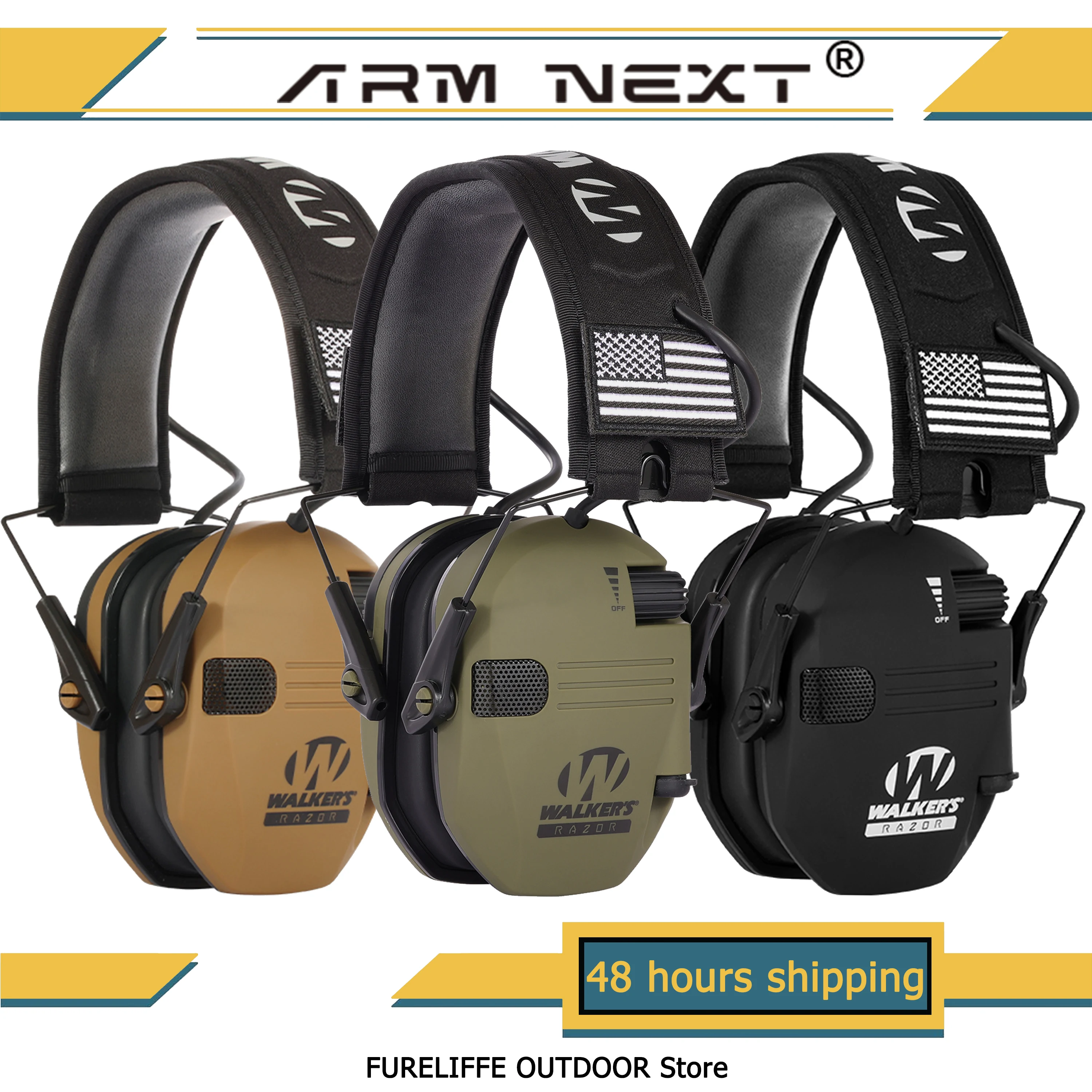 Electronic shooting earmuffs Impact sports anti-noise ear protectors Sound amplification tactical hearing protection headphones
Electronic shooting earmuffs Impact sports anti-noise ear protectors Sound amplification tactical hearing protection headphones