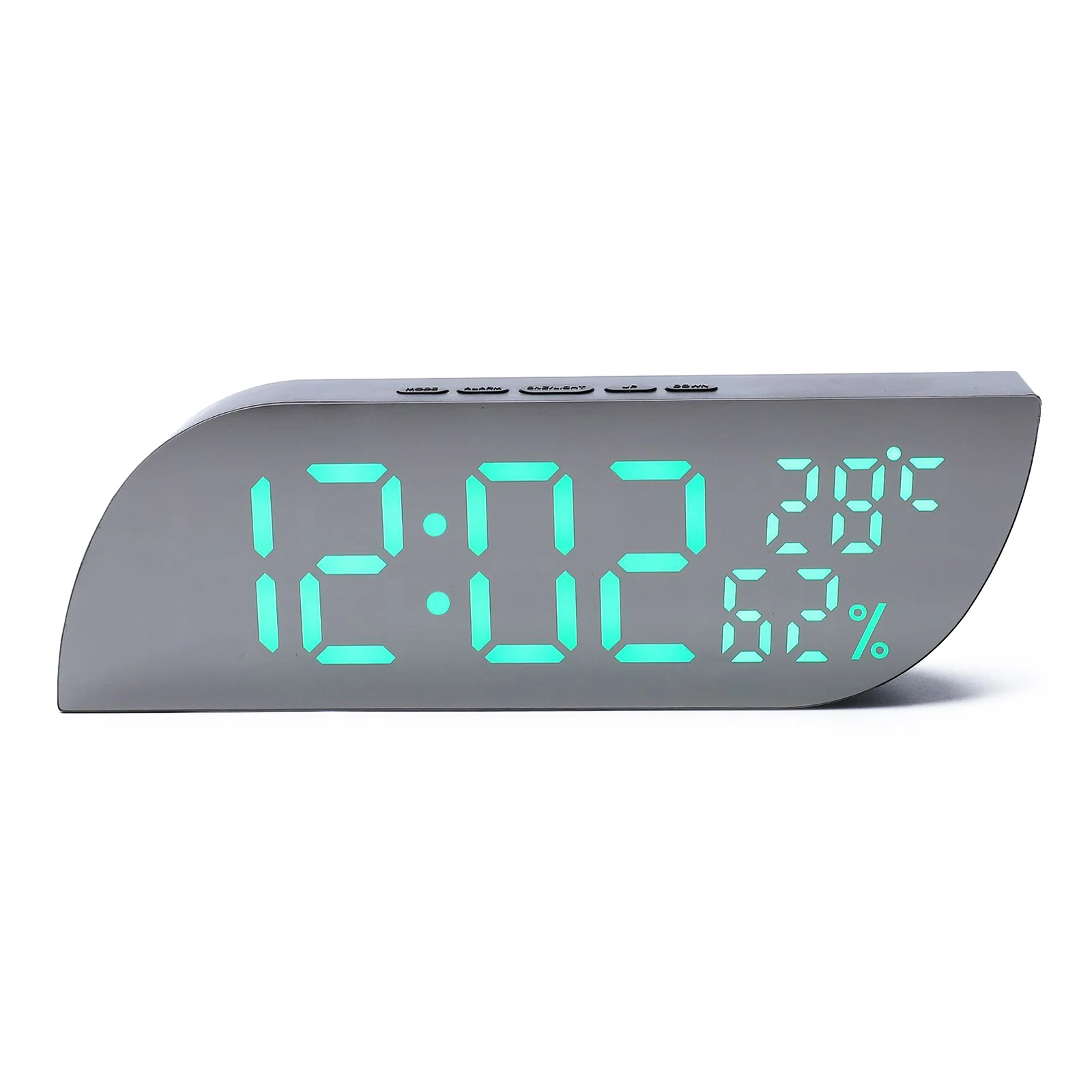 Electronic Compact Clock With Mirror Display Backlight Temperature And Humidity Desk Clock ABS 20.9*6.8*2.8cm Home Smart Supply
Electronic Compact Clock With Mirror Display Backlight Temperature And Humidity Desk Clock ABS 20.9*6.8*2.8cm Home Smart Supply