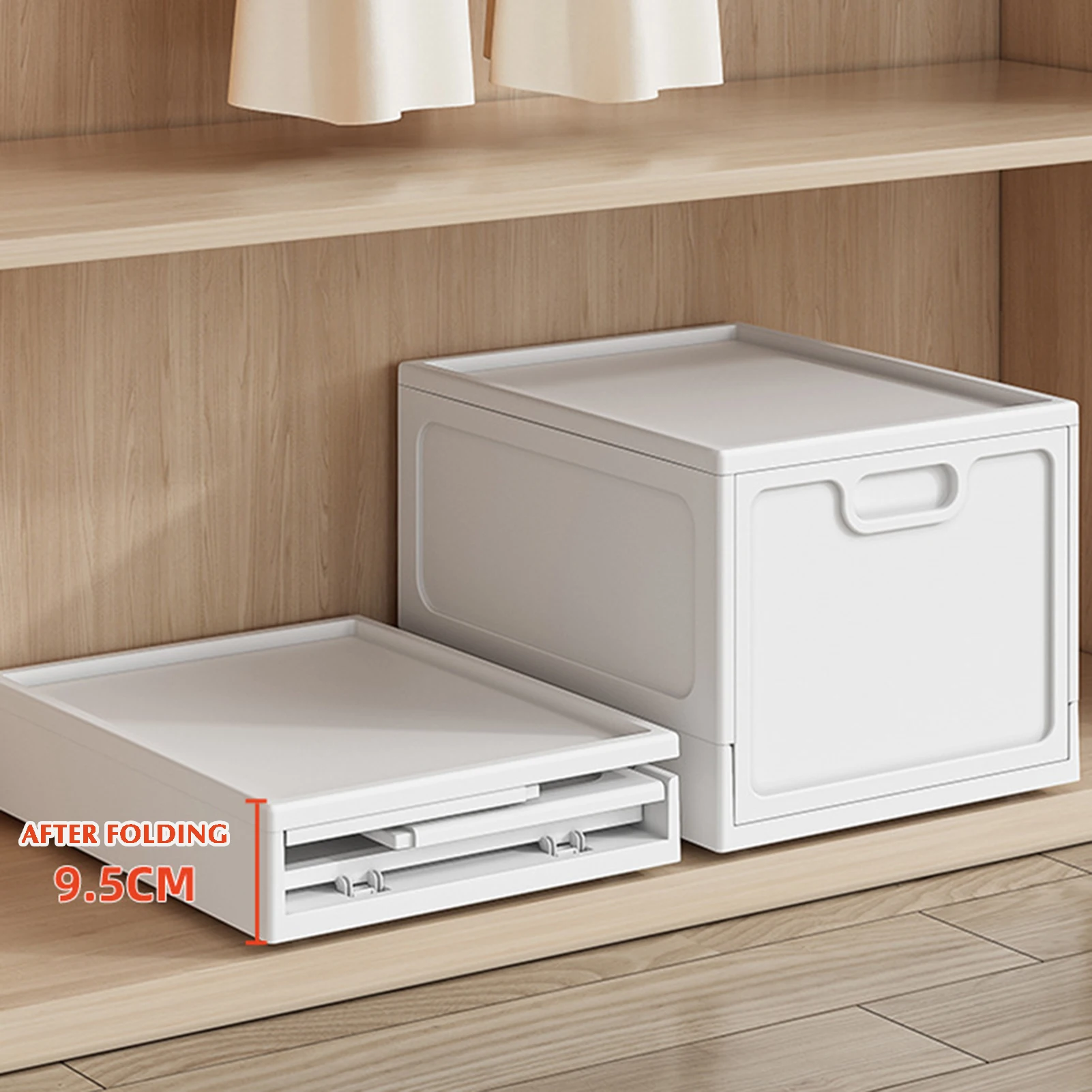 Folding Clothes Plastic Storage Bins With Lids Large Capacity Organizer Box Storing Books Shoes for Home Bedroom Closet Office
Folding Clothes Plastic Storage Bins With Lids Large Capacity Organizer Box Storing Books Shoes for Home Bedroom Closet Office
