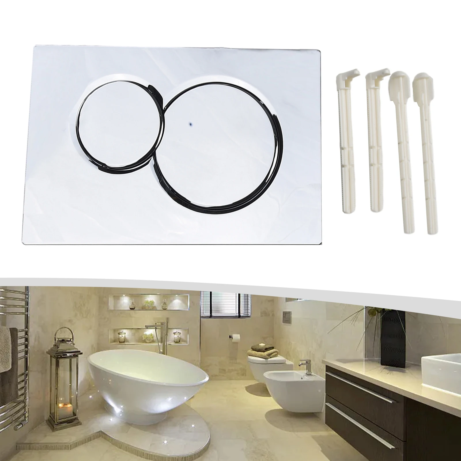 New Durable Dual Flush Plate Plate 1pcs For Cistern For Cistern 115.770.21.5 High Quality Plastic Garden Office
New Durable Dual Flush Plate Plate 1pcs For Cistern For Cistern 115.770.21.5 High Quality Plastic Garden Office