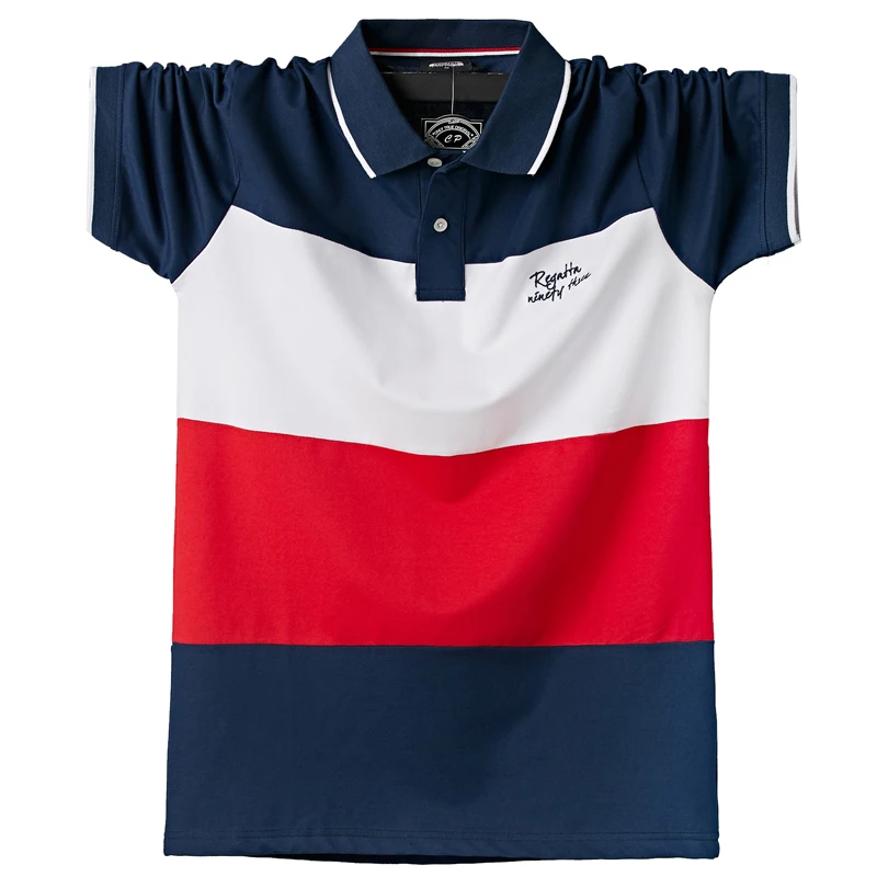 2023 Summer New Plus Size 5xl 6xl Men's Short Sleeve Polo Shirts Fashion Striped Casual Breathable Cotton Polos
2023 Summer New Plus Size 5xl 6xl Men's Short Sleeve Polo Shirts Fashion Striped Casual Breathable Cotton Polos
