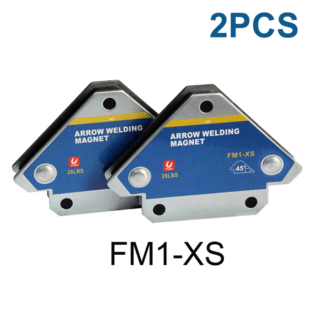 

Hot 2pcs 50KG Magnetic Welding Holders Angle Solder Arrow Magnet Weld Fixer Positioner Ferrite Holding Auxiliary Locator Tools